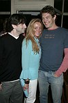  Jonathan Sherman,Caroline Berthet, & Jason Blum   at the after party for &quotFinding Neverland&quot at Savannah in Southampton on 8-29-04. photo by Rob Rich copyright 2004<br>516-676-3939<br>robwayne1@aol.com