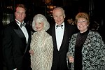 Thomas Burger, Lois and Buzz Aldrin, and Catherine Saxton  at the Rita Hayworth Alzheimer's Ball at the Warldorf Astoria  in Manhattan , N.Y. on October 5, 2004.<br>(photo by Rob Rich copyright 2004 516-676-3939)