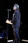 NEW YORK - MAY 8: Rock star Bono give a speech at the American Express &quotLive At The Battery" Concert during the 2004 Tribeca Film Festival May 8, 2004 in New York City. <br>  (Photo by Rob Rich/Getty Images) 