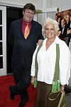 Director Stephen Fry and Executive Director of the Hamptons Film Festival Denise Kasell at the Summer Screening of 'Bright Young Things' directed by Stephen Fry at the UA theatre in Easthampton, N.Y.<br> photo by Rob Rich copyright 2004 516-676-3939  robwayne1@aol.com