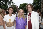 E.B. Sollis II, Grace Evans, and Nick Weil  at the Summer Screening of 'Bright Young Things' directed by Stephen Fry at the UA theatre in Easthampton, N.Y.<br> photo by Rob Rich copyright 2004 516-676-3939  robwayne1@aol.com