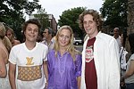 E.B. Sollis II, Grace Evans, and Nick Weil  at the Summer Screening of 'Bright Young Things' directed by Stephen Fry at the UA theatre in Easthampton, N.Y.<br> photo by Rob Rich copyright 2004 516-676-3939  robwayne1@aol.com