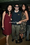   Rosalyn Jang, Robet Siebel, and Carey Lorenzo on 5-28-04 at the Hampton Magazine Party at the Cabana in Southampton. photo by Rob Rich copyright 2004 <br>516-676-3939  robwayne1@aol.com