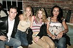 Edward Tafur, Bari Sturman, Tytania Rose,and Nadia Renak  on 5-28-04 at the Hampton Magazine Party at the Cabana in Southampton. photo by Rob Rich copyright 2004 <br>516-676-3939  robwayne1@aol.com