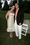Dawn Zimmerman Hummel and John Hummel  at the 8th. Annual Orchid Ball  to benefit the Child Developement Center of the Hamptons on July 24, 2004 at the Villa Maria in Watermill. photo by Rob Rich copyright 2004 516-676-3939  robwayne1@aol.com
