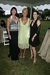 Sean Hidey, Teresa Simone, and Deborah Weiner    at the 8th. Annual Orchid Ball  to benefit the Child Developement Center of the Hamptons on July 24, 2004 at the Villa Maria in Watermill. photo by Rob Rich copyright 2004 516-676-3939  robwayne1@aol.com