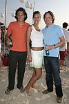 Oliver Lis , Lea DeFrancisci , and Alexander Lis at the annual Hamptons Clambake at Flying Point Beach in Watermill on 7-11-04<br>photo by Rob Rich copyright 2004 516-676-3939 robwayne1@aol.com