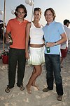 Oliver Lis , Lea DeFrancisci , and Alexander Lis at the annual Hamptons Clambake at Flying Point Beach in Watermill on 7-11-04<br>photo by Rob Rich copyright 2004 516-676-3939 robwayne1@aol.com