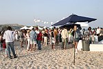 at the annual Hamptons Clambake at Flying Point Beach in Watermill on 7-11-04<br>photo by Rob Rich copyright 2004 516-676-3939 robwayne1@aol.com