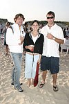Jeff Ingram , Diana and Miller Seerman at the annual Hamptons Clambake at Flying Point Beach in Watermill on 7-11-04<br>photo by Rob Rich copyright 2004 516-676-3939 robwayne1@aol.com