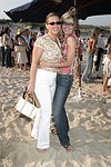 Tressa Weg Recanati and Arlene Kuljis at the annual Hamptons Clambake at Flying Point Beach in Watermill on 7-11-04<br>photo by Rob Rich copyright 2004 516-676-3939 robwayne1@aol.com