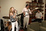 Ludmilla and Rhythm Circle at  the Hamptons Magazine/Cole Haan event in Easthampton on <br>6-26-04. photo by Rob Rich copyright 2004 516-676-3939 robwayne1@aol.com  112 12th. Ave, Sea Cliff, N.Y. 11579