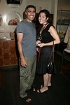 Said Dib and Alexandra Mansky at the Cole Haan event in Easthamtpon on 7-17-04<br>photo by Rob Rich copyright 2004  516-676-3939<br>robwayne1@aol.com