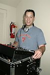 DJ Bobby Fayder at the Cole Haan event in Easthamtpon on 7-17-04<br>photo by Rob Rich copyright 2004  516-676-3939<br>robwayne1@aol.com