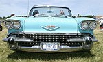  Margaret and Kevin  Bodkin in their 1058 Caddy convertible on 6-13-04 at the Concourse D'elegance at Sayre Park in Bridgehampton, N.Y.<br>photo by Rob Rich copyright 2004<br>516-676-3939 robwayne1@aol.com 