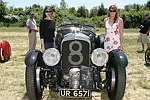 Raven and Alexis Rodriguez with the 1929 Ralph Lauren Bentley valued at over $4 million dollars  on 6-13-04 at the Concourse D'elegance at Sayre Park in Bridgehampton, N.Y.<br>photo by Rob Rich copyright 2004<br>516-676-3939 robwayne1@aol.com