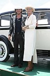 Vincent DuVan and desinger Bonnie Biller At the Bonnie Miller fashion show  at the Concourse D'elegance at Sayre Park in Bridgehampton, N.Y.<br>photo by Rob Rich copyright 2004<br>516-676-3939 robwayne1@aol.com
