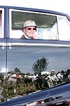 Barry Trupin with his award  at the Concourse D'elegance at Sayre Park in Bridgehampton, N.Y.<br>photo by Rob Rich copyright 2004<br>516-676-3939 robwayne1@aol.com
