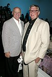 Barry Diller and Mike Nichols at the  Diane von Furstenberg fashion show  in Manhattan, N.Y. on September 12, 2004.<br>(photo by Rob Rich/ The Everett Collection)