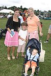 Jennifer Bruynesteyn, Henry, Alpine, and Charlie Shapiro at the Albert Einstein College of Medicine's Family Day Carnival at the Villa Maria in Watermill on 8-15-04<br>  photo by Rob Rich copyright 2004 516-676-3939  robwayne1@aol.com