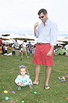 Emma and Dad at the Albert Einstein College of Medicine's Family Day Carnival at the Villa Maria in Watermill on 8-15-04<br>  photo by Rob Rich copyright 2004 516-676-3939  robwayne1@aol.com