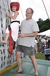 Ally and Phil Witt at the Albert Einstein College of Medicine's Family Day Carnival at the Villa Maria in Watermill on 8-15-04<br>  photo by Rob Rich copyright 2004 516-676-3939  robwayne1@aol.com
