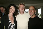 Caprice Benedetti, Sam Champion, and Tommy Fazio at the  XVII Annual Garden Gala benefit  at the Easthampton residence of Jerry della Femina and Judy Licht on 6-5-04<br>photo by Rob Rich copyright 2004  516-676-3939  robwayne1@aol.com