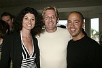 Caprice Benedetti, Sam Champion, and Tommy Fazio at the  XVII Annual Garden Gala benefit  at the Easthampton residence of Jerry della Femina and Judy Licht on 6-5-04<br>photo by Rob Rich copyright 2004  516-676-3939  robwayne1@aol.com