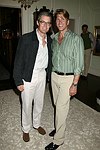 Kyle MacLachlan  and Gregg Connors at the God's Love We Deliver Mid Sumer Drinks party on 6-12-04 at the Southampton Estate of Don Burns and Gregg Connors  all photos by Rob Rich copyright 2004 516-676-3939