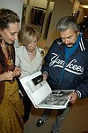 Marissa Berenson, Ellen Graham, and Leroy Neiman  at the book signing of THE BAD AND THE BEAUTIFUL by photographer ELLEN GRAHAM at Bergdorf Goodman on October 14, 2004 in Manhattan, N.Y.<br> photo by Rob Rich copyright 2004<br>516-676-3939<br>robwayne1@aol.com