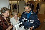 Marissa Berenson, Ellen Graham, and Leroy Neiman  at the book signing of THE BAD AND THE BEAUTIFUL by photographer ELLEN GRAHAM at Bergdorf Goodman on October 14, 2004 in Manhattan, N.Y.<br> photo by Rob Rich copyright 2004<br>516-676-3939<br>robwayne1@aol.com