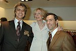Tommy Tune, Ellen Graham, and David Elder at the book signing of THE BAD AND THE BEAUTIFUL by photographer ELLEN GRAHAM at Bergdorf Goodman on October 14, 2004 in Manhattan, N.Y.<br> photo by Rob Rich copyright 2004<br>516-676-3939<br>robwayne1@aol.com