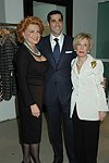 Georgette Mossbacher,  Jim Gold , and Ellen Graham  at the book signing of THE BAD AND THE BEAUTIFUL by photographer ELLEN GRAHAM at Bergdorf Goodman on October 14, 2004 in Manhattan, N.Y.<br> photo by Rob Rich copyright 2004<br>516-676-3939<br>robwayne1@aol.com