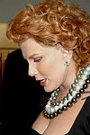 Georgette Mossbache  at the book signing of THE BAD AND THE BEAUTIFUL by photographer ELLEN GRAHAM at Bergdorf Goodman on October 14, 2004 in Manhattan, N.Y.<br> photo by Rob Rich copyright 2004<br>516-676-3939<br>robwayne1@aol.com