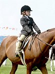 Leah Lane  at the 29th. Annual Hampton Classic Horse Show in Bridgehamtpon.<br>photo by Rob Rich copyright 2004<br>516-676-3939<br>robwayne1@aol.com