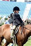 Leah Lane  at the 29th. Annual Hampton Classic Horse Show in Bridgehamtpon.<br>photo by Rob Rich copyright 2004<br>516-676-3939<br>robwayne1@aol.com