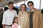 Matthew, Ashley, Patty and Nick Raynes at the Hampton Classic Horse Show on September 5, 2004  in Bridgehampton, N.Y.<br> (photo by Rob Rich copyright 2004 516-676-3939)