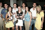 Dave Kramer, Jasmin Rosenberg, Darren Stein, Ali Jacobs, Brett Zinner, Betsy Rudnick, Mike Zandman, and Leila Nejad on 5-29-04 at Hampton Magazine party at  Hampton Hall in Southampton<br>photo by Rob Rich copyright 2004 516-676-3939<br>robwayne1@aol.com