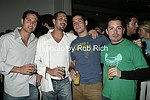 Brett Zinner, Mike Zandman, Dave Kramer, and Jon Tunis on 5-29-04 at Hampton Magazine party at  Hampton Hall in Southampton<br>photo by Rob Rich copyright 2004 516-676-3939<br>robwayne1@aol.com