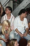 Lizzy Grubman, Carmine and John Gotti  at the Hampton Magazine Labor Day party at the Star Room on 9-4-04.   photo by Rob Rich copyright 2004 516-676-3939  robwayne1@aol.com  
