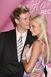 Nick Carter and Paris Hilton at the Heiress Records Launch Party on July 4, 2004at the Sony PlayStation 2 Estate in Bridgehampton, N.Y.  (Photo by Rob Rich/Everett Collection)