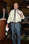 Auctioneer Roy Scheider at JLXBistro for the &quotSave the Sign&quot benefit in Sag Harbor on 6-17-04. photo by Rob Rich copyright 2004<br>516-676-3939 robwayne1@aol.com<br>112 12th. AVe, Sea Cliff, N.Y.11579
