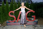 Barbara Siemer at JLXBistro for the &quotSave the Sign&quot benefit in Sag Harbor on 6-17-04. photo by Rob Rich copyright 2004<br>516-676-3939 robwayne1@aol.com<br>112 12th. AVe, Sea Cliff, N.Y.11579