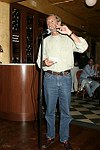 Auctioneer Roy Scheider at JLXBistro for the &quotSave the Sign&quot benefit in Sag Harbor on 6-17-04. photo by Rob Rich copyright 2004<br>516-676-3939 robwayne1@aol.com<br>112 12th. AVe, Sea Cliff, N.Y.11579