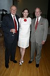 NEW YORK - JUNE 15:Ed Koch, Joanna Pruess and Bob Lape at the 80th.birthday celebration of famed restaruanteur GEORGE LANG at Cafe des Artistes<br>in Manhattan on June 15, 2004.<br>photo by Rob Rich copyright 2004 516-676-393