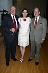 NEW YORK - JUNE 15:Ed Koch, Joanna Pruess and Bob Lape at the 80th.birthday celebration of famed restaruanteur GEORGE LANG at Cafe des Artistes<br>in Manhattan on June 15, 2004.<br>photo by Rob Rich copyright 2004 516-676-3939