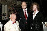 NEW YORK - JUNE 15: George Lang with David Brown and Helen Gurly Brown at the 80th.birthday celebration of famed restaruanteur GEORGE LANG at Cafe des Artistes<br>in Manhattan on June 15, 2004.<br>photo by Rob Rich copyright 2004 516-676-3939