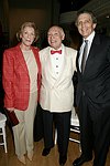 NEW YORK - JUNE 15:Sandy Meyer, George Lang, and Ed Meyer  at the 80th.birthday celebration of famed restaruanteur GEORGE LANG at Cafe des Artistes<br>in Manhattan on June 15, 2004.<br>photo by Rob Rich copyright 2004 516-676-3939