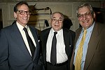 NEW YORK - JUNE 15: Robert Caro, David Garth, and Ed Bleier at the 80th.birthday celebration of famed restaruanteur GEORGE LANG at Cafe des Artistes<br>in Manhattan on June 15, 2004.<br>photo by Rob Rich copyright 2004 516-676-3939