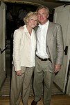 NEW YORK - JUNE 15: Actress Glenn Close and David Shaw  at the 80th.birthday celebration of famed restaruanteur GEORGE LANG at Cafe des Artistes<br>in Manhattan on June 15, 2004.<br>photo by Rob Rich copyright 2004 516-676-3939